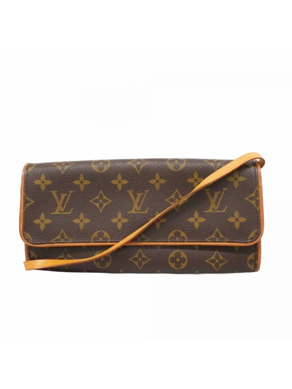 Louis Vuitton Shoulder Bag Monogram Pochette Twin GM Brown